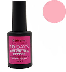 Bioshev Professional 10 Days Color Gel Effect Gloss Βερνίκι Νυχιών Μακράς Διαρκείας Φούξια 218 11ml