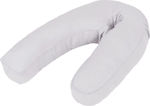 vidaXL Pregnancy & Breast Feeding Pillow J Gray 54cm