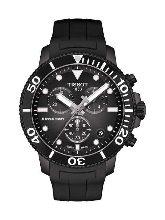 Tissot Seastar 1000 Ρολόι Μπαταρίας με Καουτσούκ Λουράκι