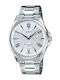 Casio Men's Watch 41mm Battery with Silver Metal Bracelet