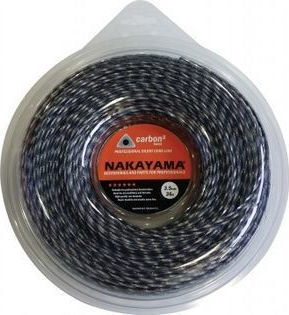 Nakayama Carbon3 Twist Μεσινέζα Τρίγωνη Στριφτή Μήκους 28m και Πάχους 4mm