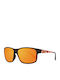 Esprit Men's Sunglasses with Black Plastic Frame and Orange Lens ET17893 555