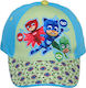 Stamion Kids' Hat Jockey Fabric PJ Masks Pattern Green