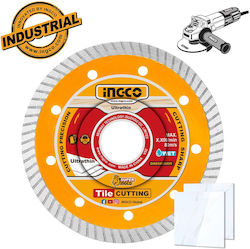 Ingco Thin Diamond Disc 115mm Cutting Disc Construction Materials Hole Diameter 115mm 1pcs