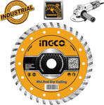 Ingco Διαμαντόδισκος Λεπτός 115mm Disc de tăiere Materiale de construcție 115mm 1buc