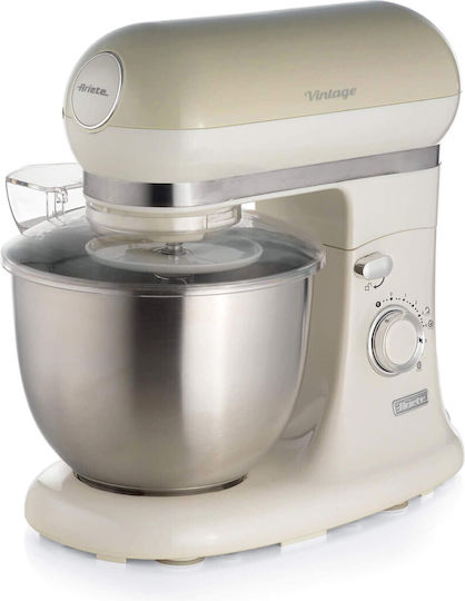 Ariete Vintage Stand Mixer 2400W With Stainless Bowl 5.5L Beige