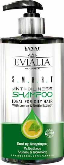 Yanni Extensions Evialia Advance Smart Anti-Oilness Shampoos Hydration for Oily Hair 500ml