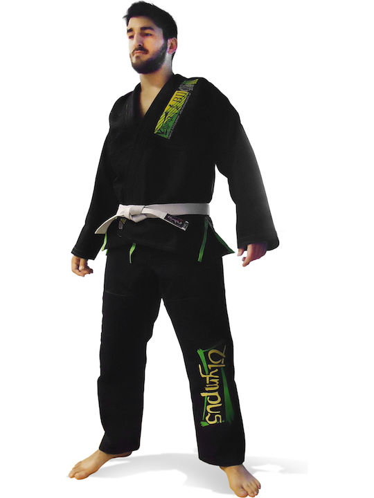 Olympus Sport Brazilian Jiu-jitsu Uniform Ενηλίκων / Παιδική Στολή Brazilian Jiu Jitsu Μαύρη