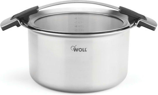 Woll Concept Pro Βαθιά Ανοξείδωτη Κατσαρόλα 6lt / 24cm