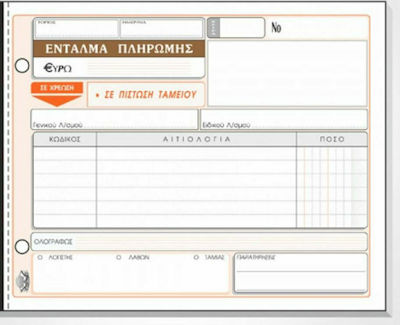 Typotrust Ένταλμα Πληρωμής Transaction Forms 2x50 Sheets 310