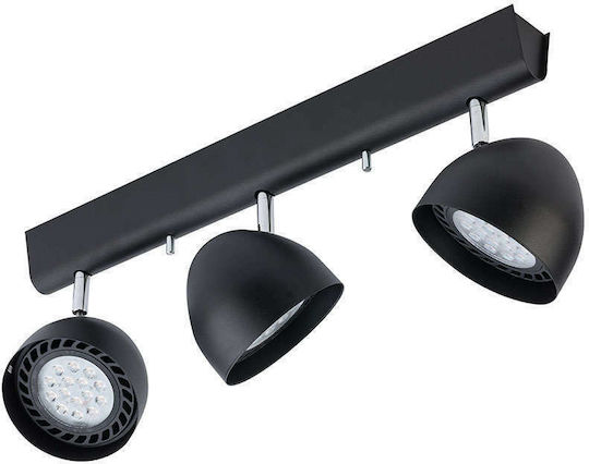 Nowodvorski Vespa Triplu Spot cu Soclu GU10 în Culoare Negru