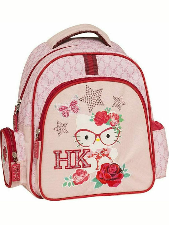 Graffiti Hello Kitty School Bag Backpack Kindergarten in Pink color