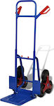 vidaXL Transport Trolley Foldable for Weight Load up to 200kg Blue 140512