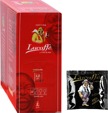 Lucaffe Kapseln Espresso Mr Exclusive Kompatibel mit Maschine E.S.E. Pod 150Mützen
