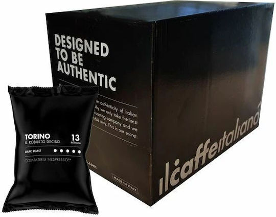IL Caffe Italiano Capsule Espresso Torino Alune de padure Compatibile cu Mașina Nespresso 100capace
