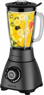 Cecotec Power Black Titanium 1800 Smart Blender for Smoothies with Glass Jug 1.8lt 1800W Black