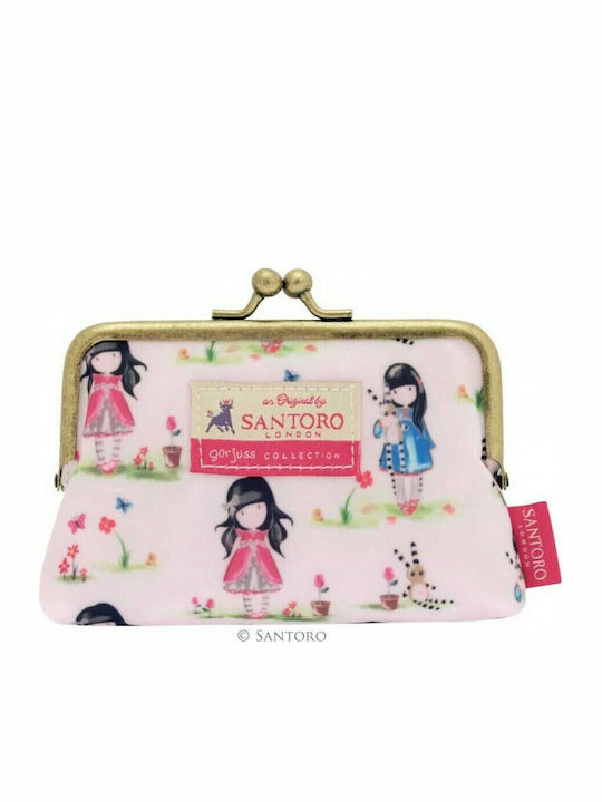 Santoro Kids Wallet with Coins with Clasp Pink
