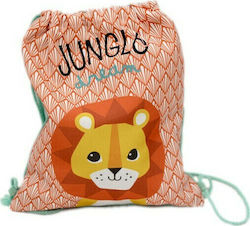 Paperpack Net Lion Παιδική Τσάντα Πουγκί Πορτοκαλί 25εκ. Paperpack Net Lion Παιδική Τσάντα Πουγκί Πορτοκαλί 25εκ.
