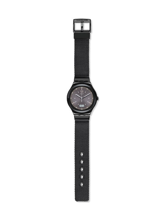 Swatch Irony Big Watch with Black Metal Bracelet