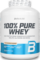 Biotech USA 100% Pure Whey + 20% Biologică Proteină din Zer Fără gluten cu Aromă de Fursecuri și cremă 2.27kg