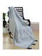InTheBox Sailor Gestrickte Decke Fürs Sofa mit Fransen 130x170cm Blau