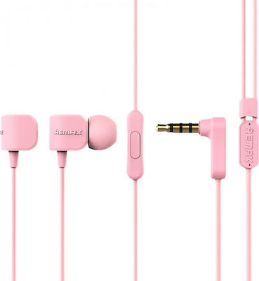 Remax RM-502 In-Ear Freisprecheinrichtung Kopfhörer mit Stecker 3.5mm Rosa