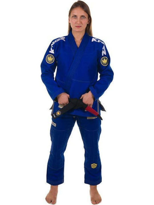 Kingz Comp 450 V4 Women's Brazilian Jiu Jitsu Uniform Blue