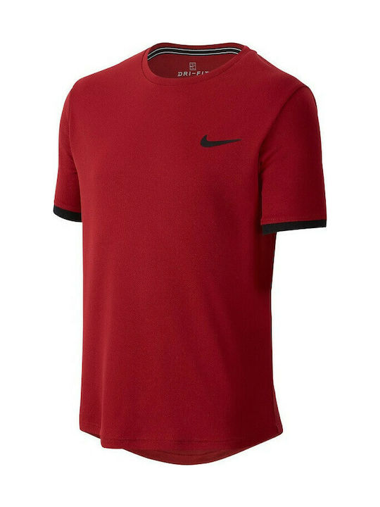 Nike Kinder T-shirt Burgundisch Dry Top SS Crimson