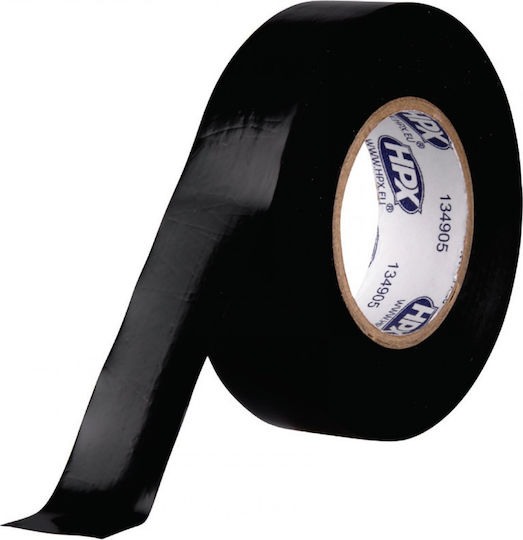HPX Μονωτική Ταινία 19mm x 20m 10τμχ 52100 Black Μαύρη