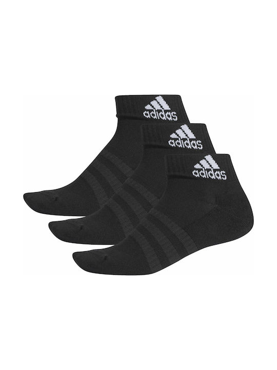Adidas Performance Αθλητικές Κάλτσες Μαύρες 3 Ζεύγη