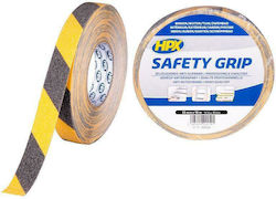 HPX Safety Grip Yellow-Black Selbstklebend Klebeband Bunt 25mmx18m 1Stück