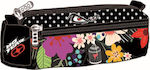 No Fear Aloha Pencil Case Barrel with 2 Compartments Black