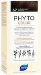 Phyto Phytocolor Set Haarfarbe kein Ammoniak 5.7 Chestnut Open Maroon 50ml