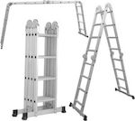 Total Multipurpose Ladder 4x3 with Maximum Height 3.38m