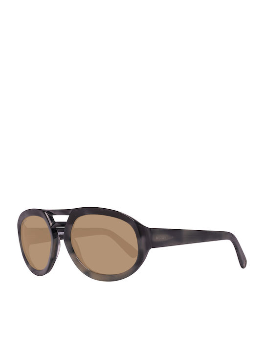 Dsquared2 Men's Sunglasses with Gray Plastic Frame and Brown Lens DQ0258 56E