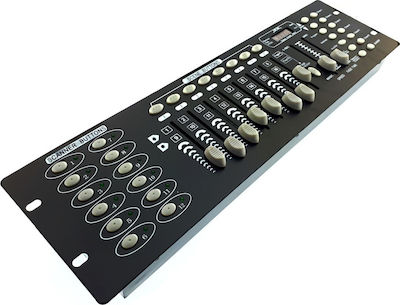 512 Light Controler DMX Consolă de Iluminat cu 192 Canale de Control cu Montare Rack