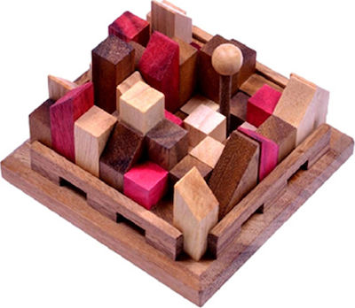 Wooden Construction Logic Puzzle City