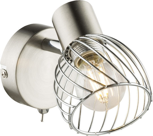 Globo Lighting Texas Single Spot with Socket E14 in Silver Color Globo Lighting Texas Single Spot with Socket E14 in Silver Color