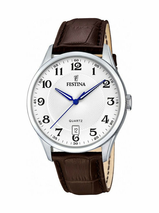 Festina Watch Battery with Leather Strap