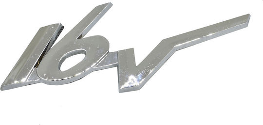 Carman Adhesive Badge for Car 16V in Silver Colour