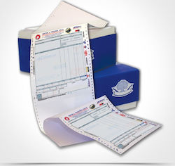 Typotrust Μηχανογραφικό Χαρτί με Αντίγραφο 24x14cm (Λ/Κ) Continuous Paper 2x2000 Sheets MX14