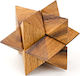 Wooden Construction Logic Puzzle Star Puzzle