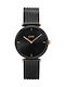 Cluse Triomphe Women's Watch with Black Metal Bracelet
