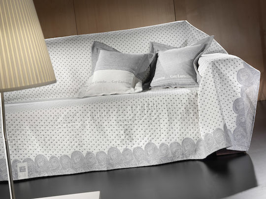 Guy Laroche Solen Ριχτάρι Πολυθρόνας 160x180εκ. Γκρί