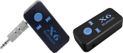 Bluetooth Αυτοκινήτου Receiver X6 για το Ηχοσύστημα (AUX / Audio Receiver / με USB θύρα Φόρτισης)