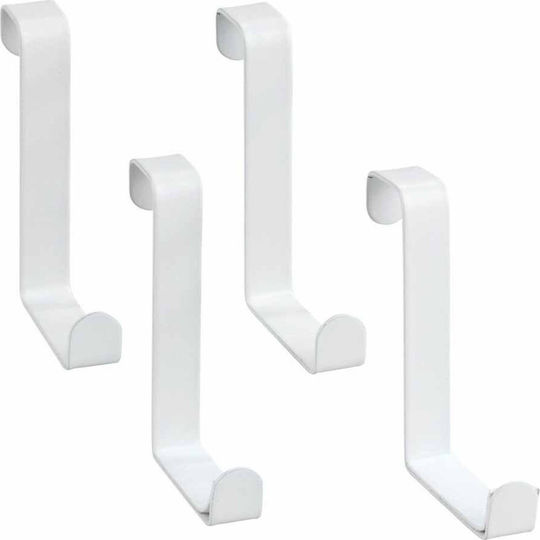 Wenko Türhaken Metallisch Einzelplatz 8x6x6εκ. 4Stück