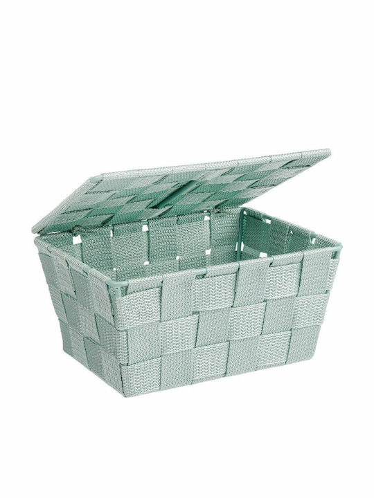 Wenko Adria Plastic Cutie de Depozitare cu Capac Verde 19x14x10cm 1buc