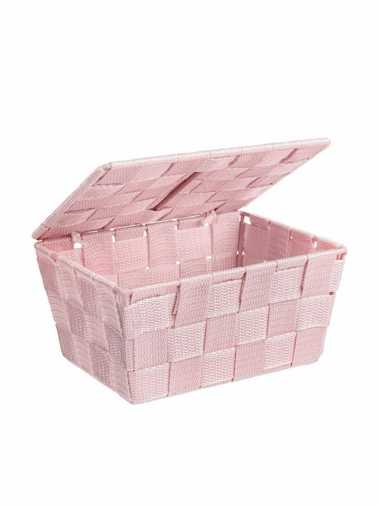 Wenko Storage Basket with Lid Pink 1pcs