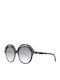 Emilio Pucci Women's Sunglasses with Purple Plastic Frame and Gray Gradient Lens EP0065 92B