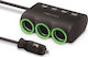 Forever Car Charger with Ports: 4xUSB 3xLighter with Cable Embedded